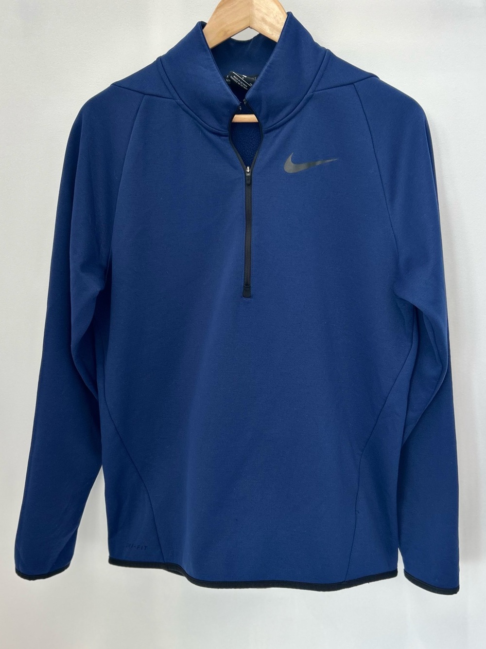 Nike Dri-FIT Therma 1/4 Zip Pullover Blue Men’s Small 21x27.5